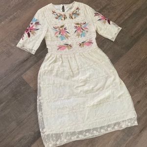 Roolee Lace Embroidered Dress